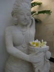 Flower maiden at the villa